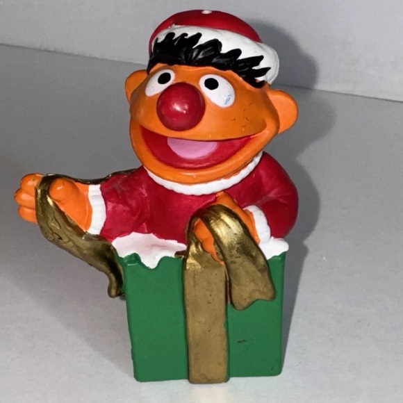 Set Of 4 Vintage Jim Henson Productions Sesame Street Ornaments Bert Ernie Oscar - Picture 2 of 10